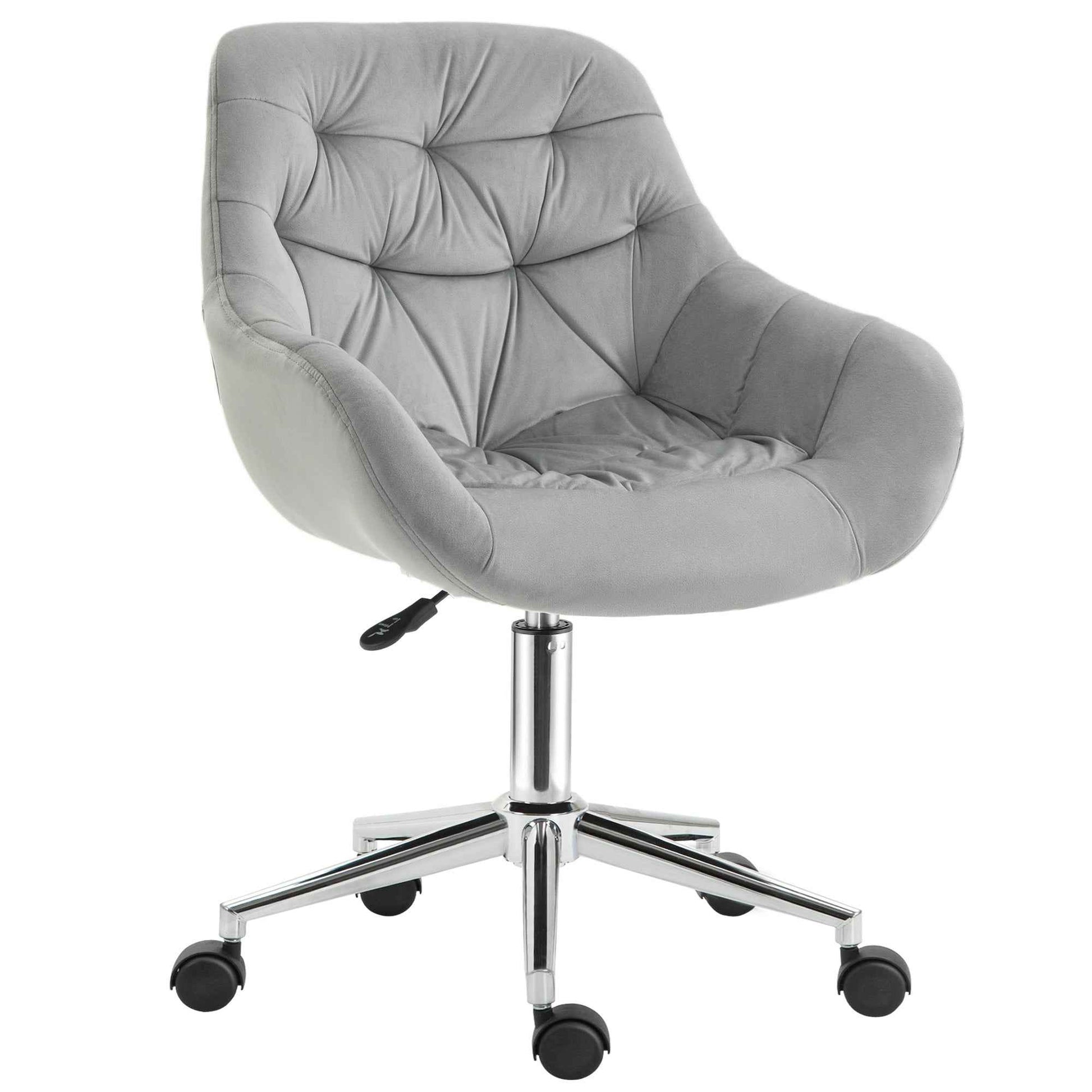 Velvet Home Office Chair with Adjustable Height - Ergo Heights