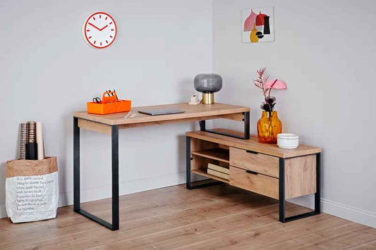 Ergo Heights Francisque Home Office Desk with Storage