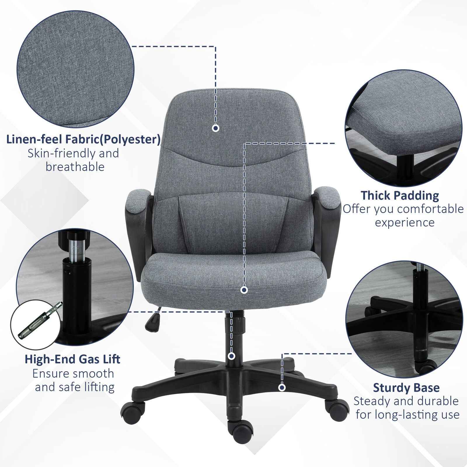 Ergo Heights Ergonomic Massage Office Chair - Comfort & Support - Ergo Heights
