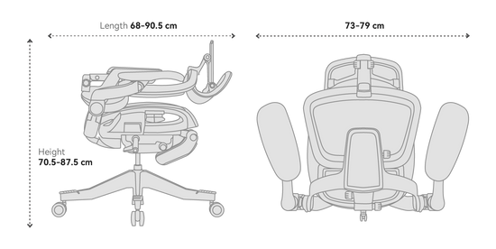 Top Rated Hinomi H2 Foldable Ergonomic Home Office Chair