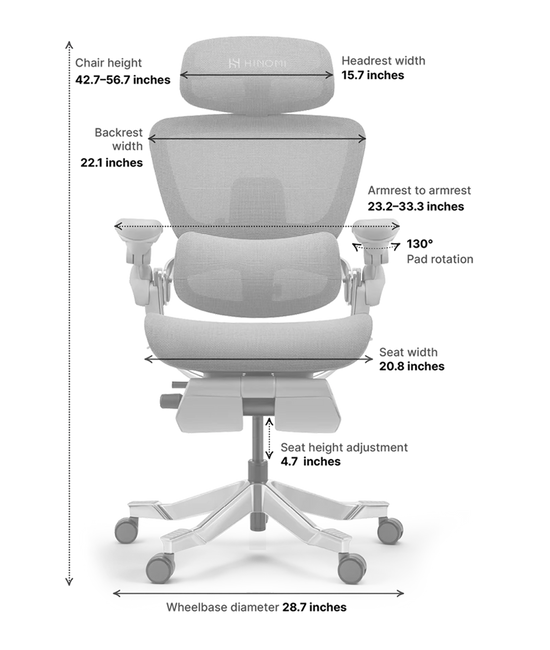 Top Rated Hinomi H2 Foldable Ergonomic Home Office Chair