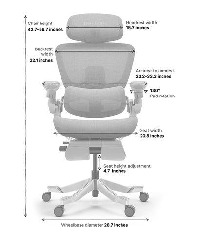 Top Rated Hinomi H2 Foldable Ergonomic Home Office Chair