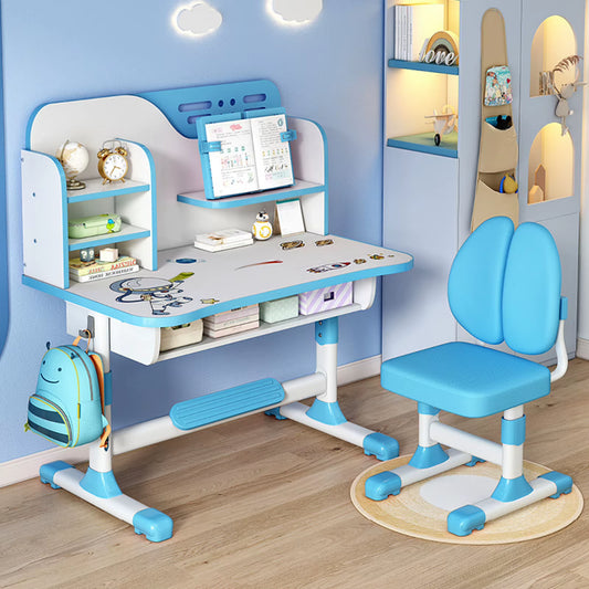Ergo Heights Height Adjustable Desk For Kids UK - Pink Ergonomic Study Set.