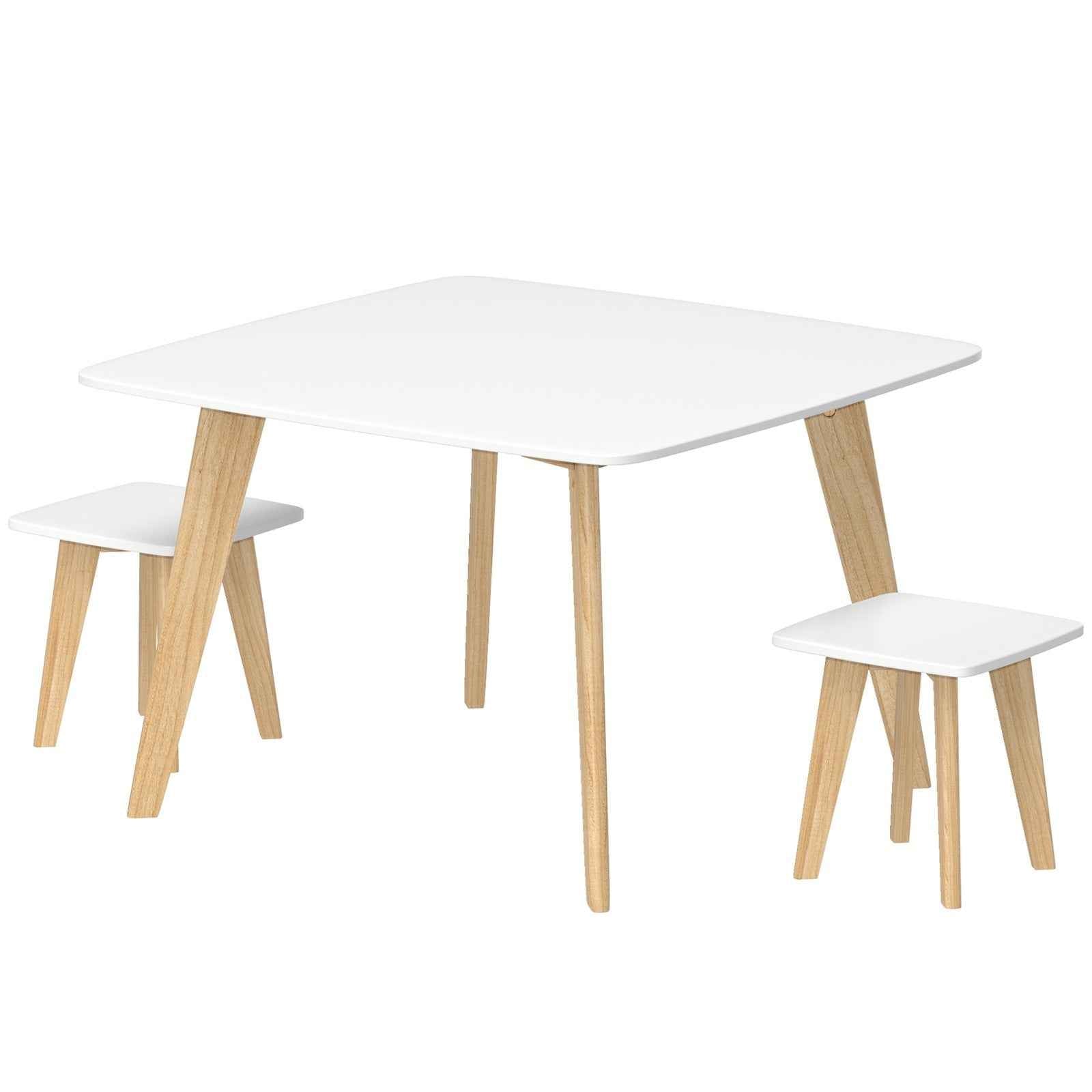 Ergo Heights Kids Desk and Chair Set with Wooden Legs