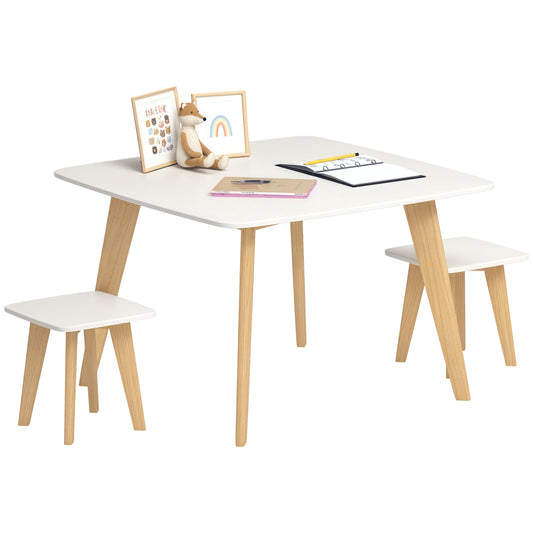 Ergo Heights Kids Desk and Chair Set with Wooden Legs.