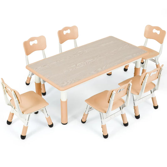 Ergo Heights Kids Table and Chairs For Playroom or Nursery.