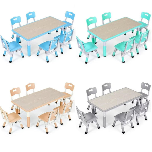 Ergo Heights Kids Table and Chairs For Playroom or Nursery.