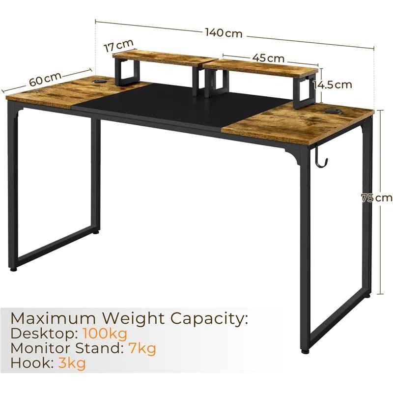 Ergo Heights Large Computer Desk for Home Office - Ergo Heights