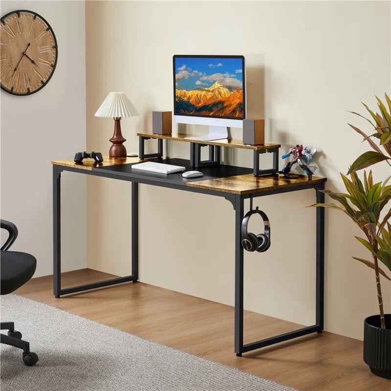 Ergo Heights Large Computer Desk for Home Office - Ergo Heights