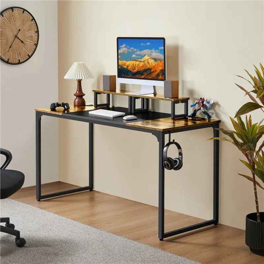Ergo Heights Large Computer Desk for Home Office - Ergo Heights