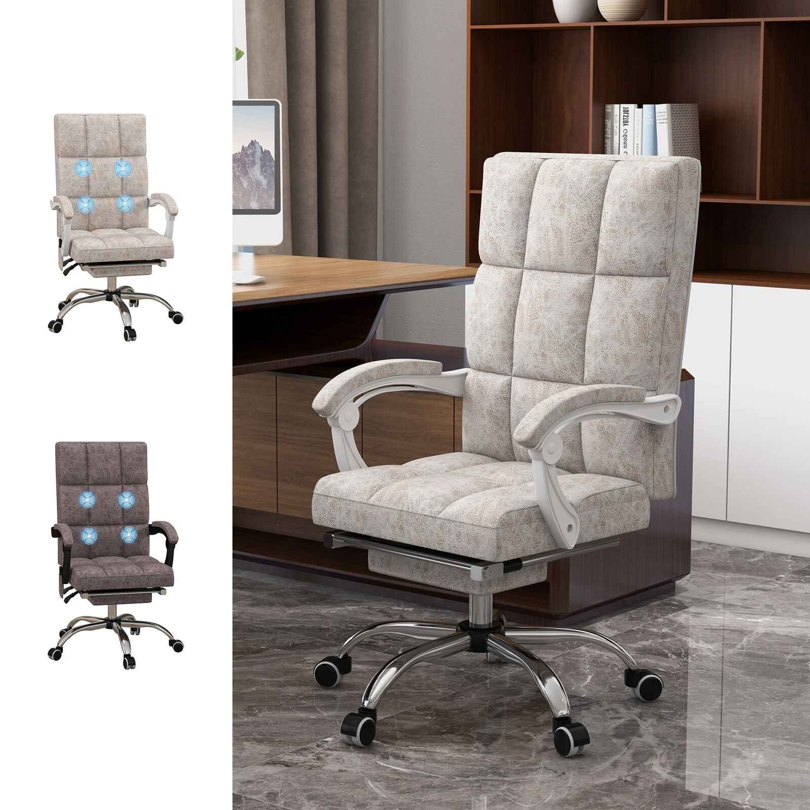 Ergo Heights Massage Office Chair with Back Heat - Ergo Heights