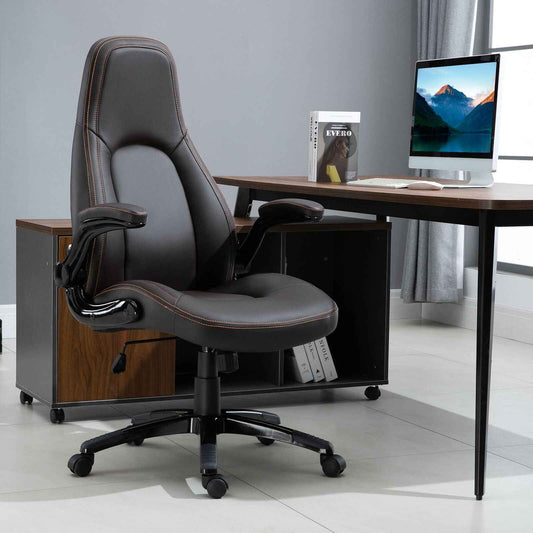 Ergo Heights PU Leather Office Chair with Ergonomic Comfort - Ergo Heights
