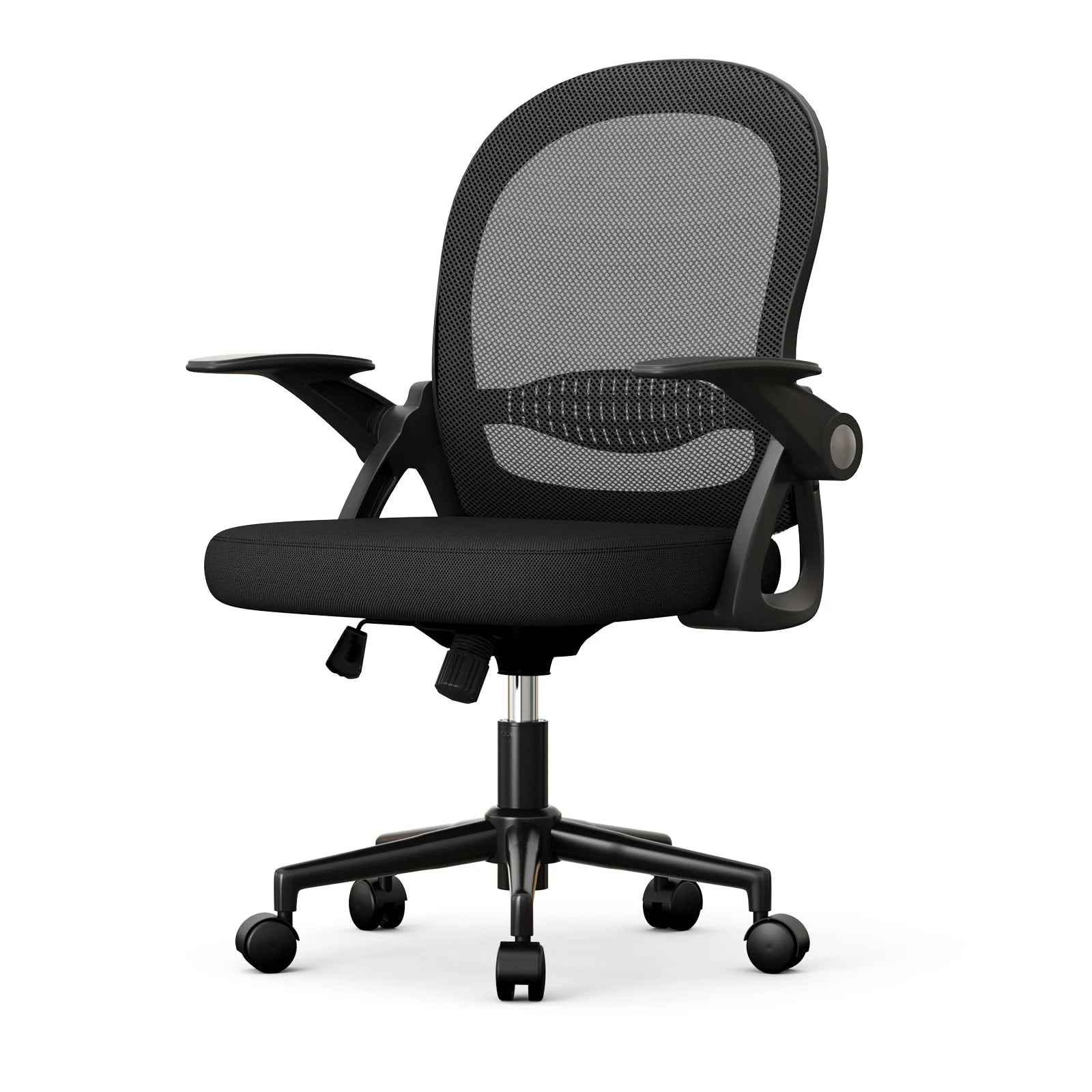 Ergo Heights Office Chair with Flip-Up Armrests - Ergonomic Mesh - Ergo Heights