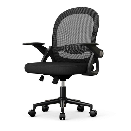 Ergo Heights Office Chair with Flip-Up Armrests - Ergonomic Mesh - Ergo Heights