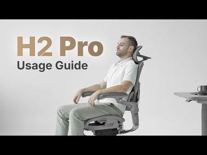 Official Hinomi H2 Pro adjustment guide: lumbar support, armrests, recline and optional footrest
