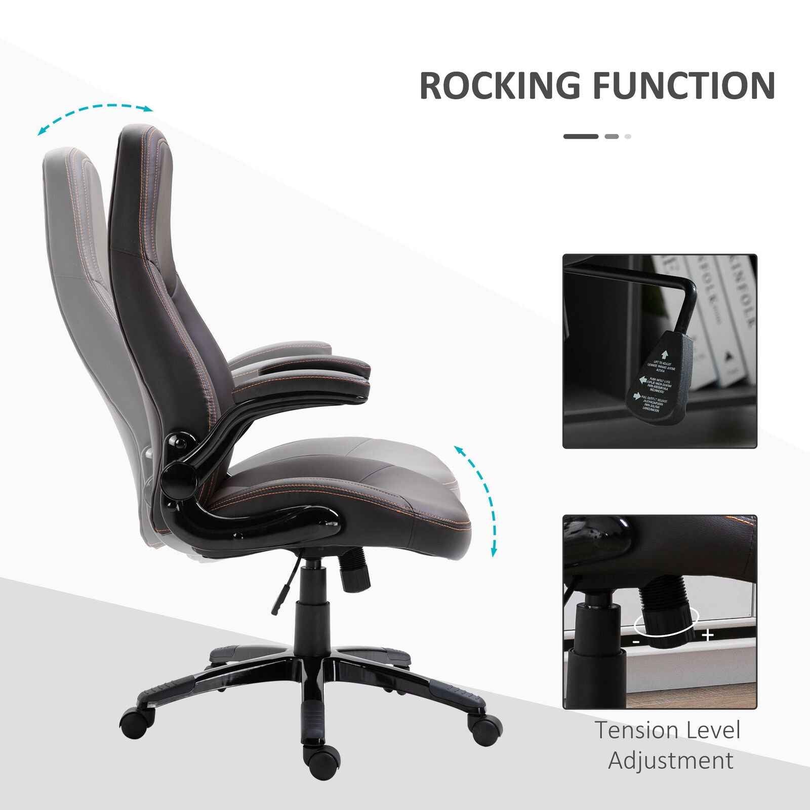 Ergo Heights PU Leather Office Chair with Ergonomic Comfort - Ergo Heights