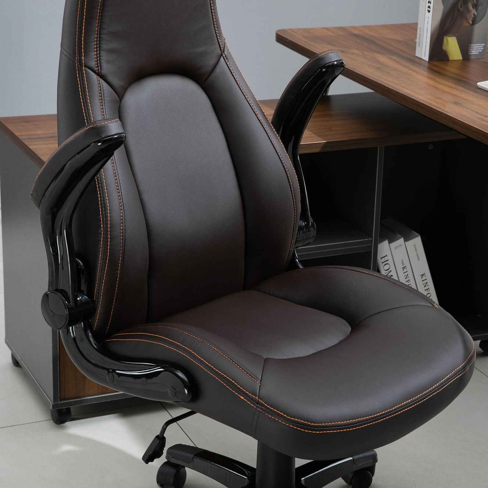 Ergo Heights PU Leather Office Chair with Ergonomic Comfort - Ergo Heights