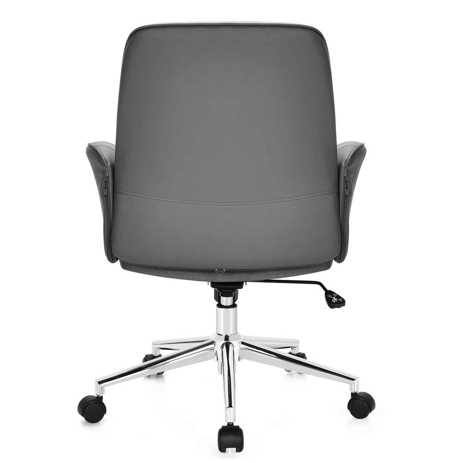Adjustable Swivel PU Leather Office Chair with Rocking Function - Ergo Heights