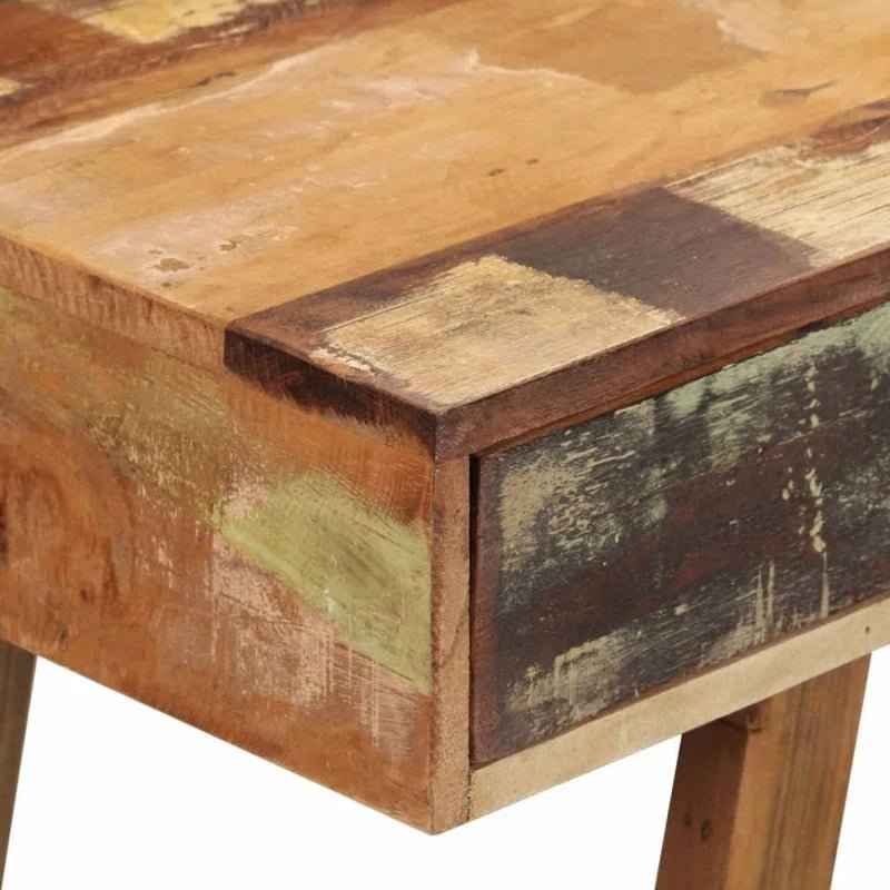 Ergo Heights Real Wood Desk Vintage Look with Storage