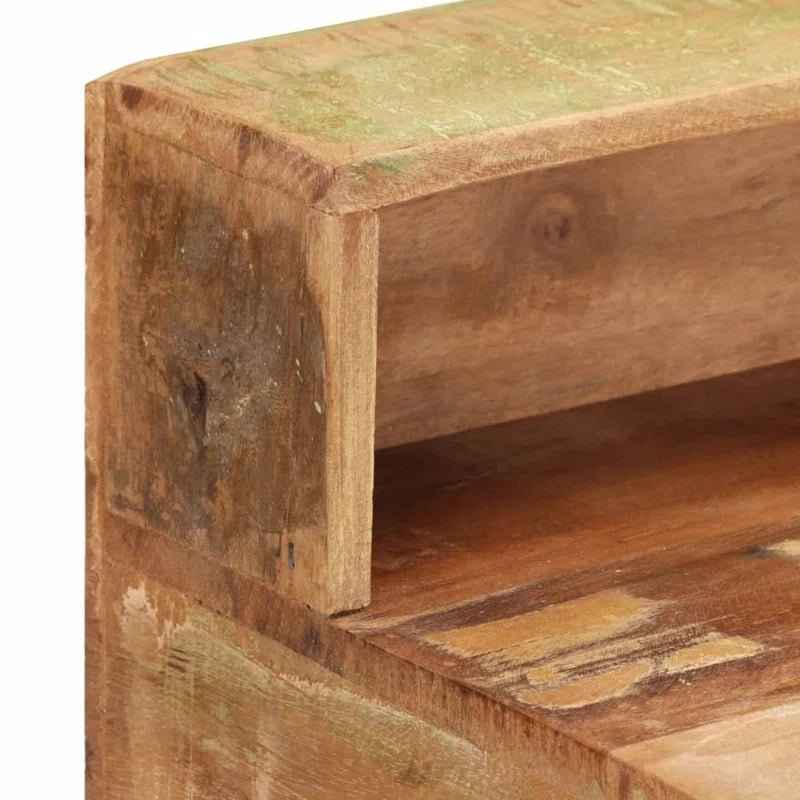 Ergo Heights Real Wood Desk Vintage Look with Storage