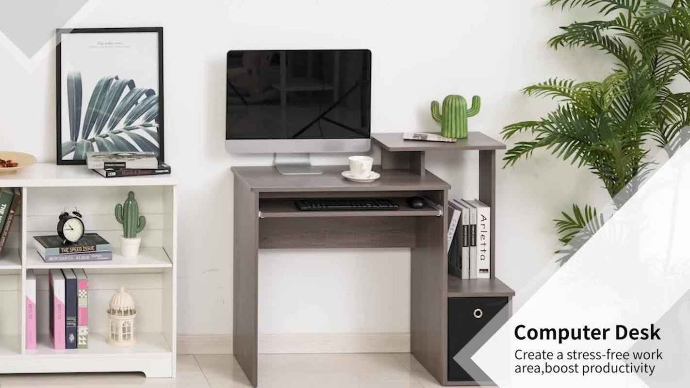 Ergo Heights Sliding Keyboard Tray Desk UK with Storage - Ergo Heights