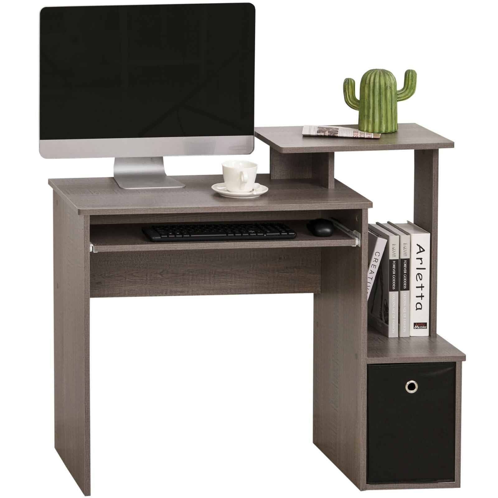 Ergo Heights Sliding Keyboard Tray Desk UK with Storage - Ergo Heights