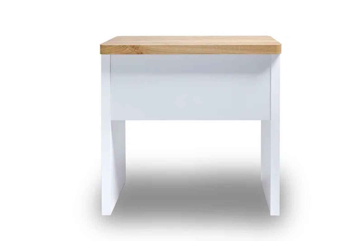 Small Desk with Oak Top for Compact Spaces - Ergo Heights