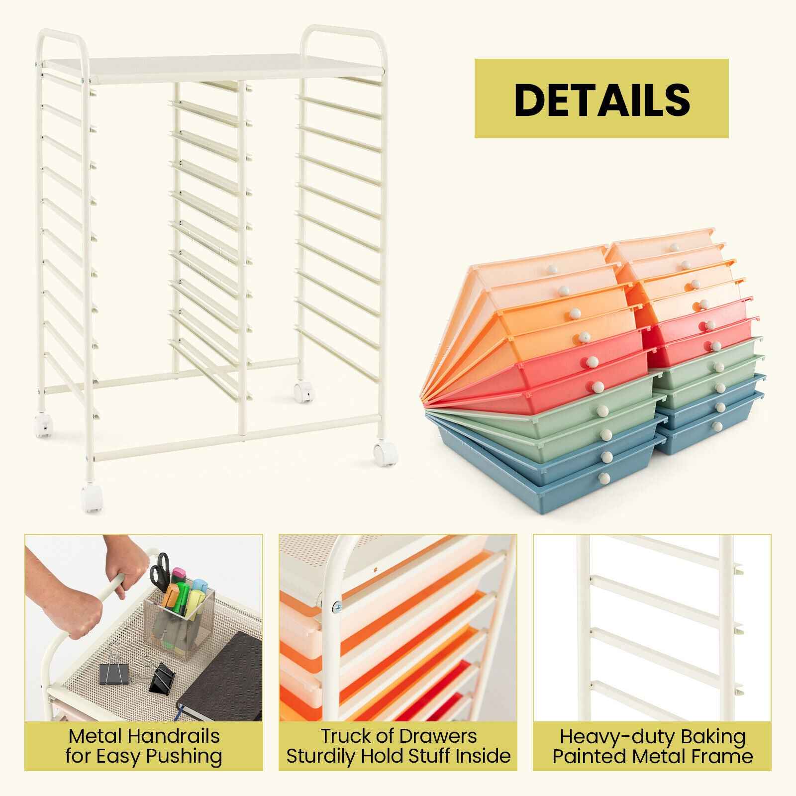 Ergo Heights Best Workspace Storage Solution UK Trolley - Ergo Heights