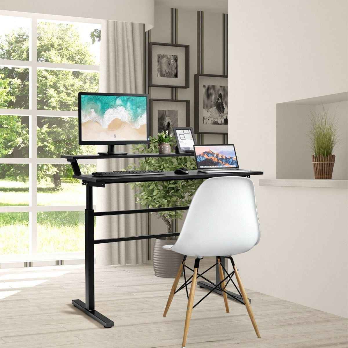 Ergo Heights Height Adjustable Office Desk for Ergonomic Work - Ergo Heights