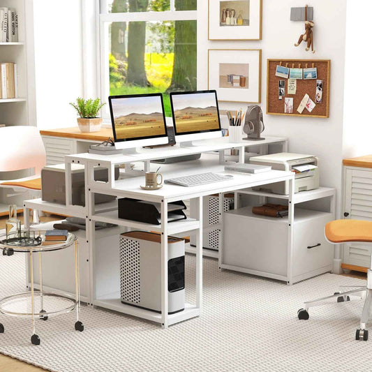 Ergo Heights Large Office Desk for Productivity - Ergo Heights