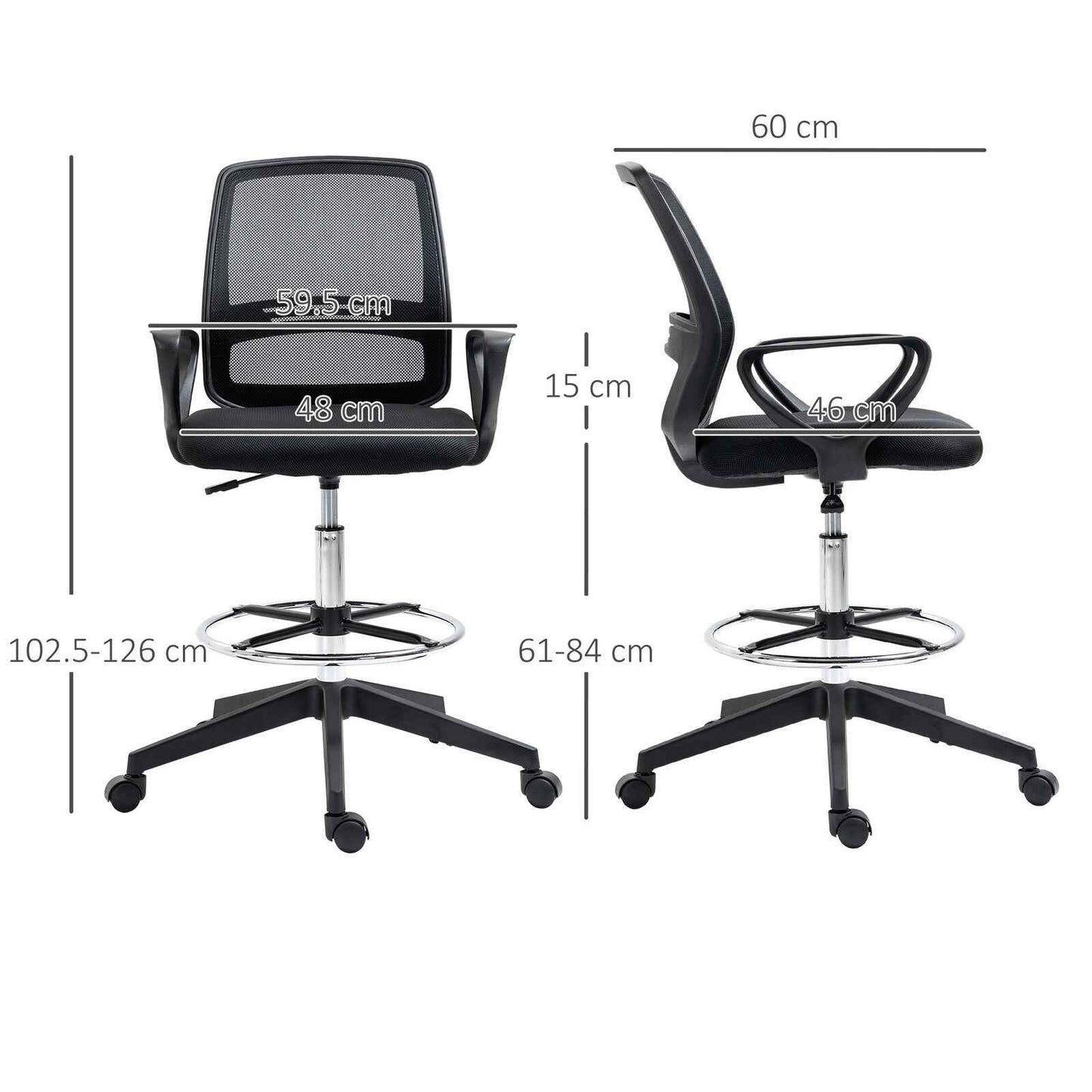 Ergo Heights Vinsetto Tall Desk Chair for Home Office - Ergo Heights