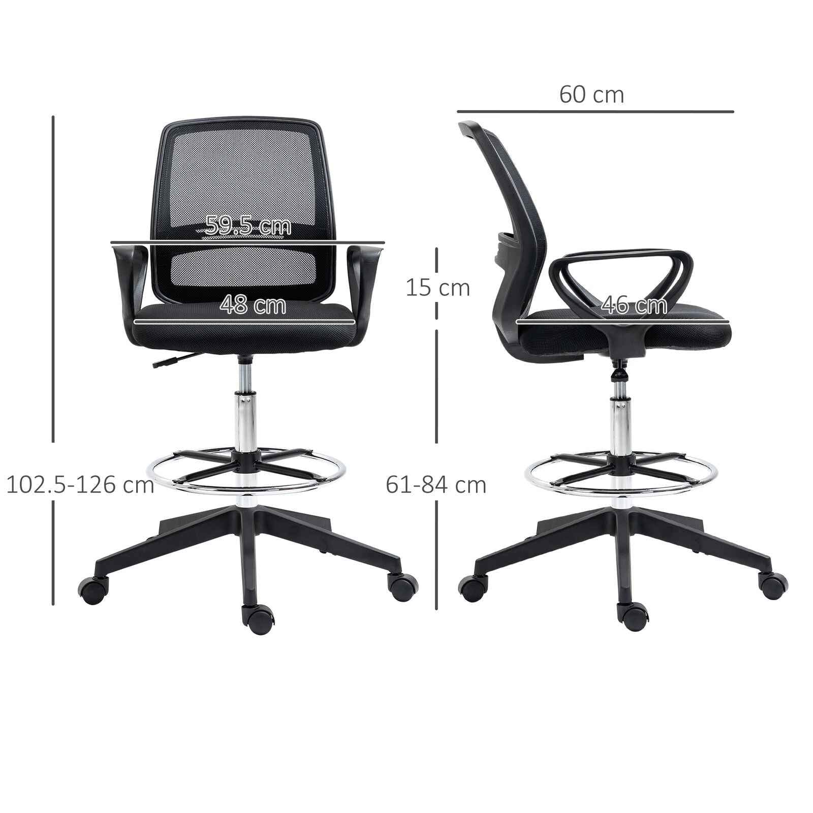 Ergo Heights Vinsetto Tall Desk Chair for Home Office - Ergo Heights