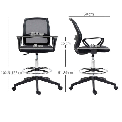 Vinsetto Tall Desk Chair for Ergonomic Home Offices - Ergo Heights