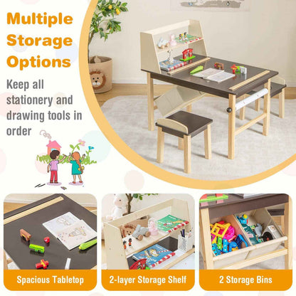 Wooden Toddler Desk for Arts and Crafts - Ergo Heights